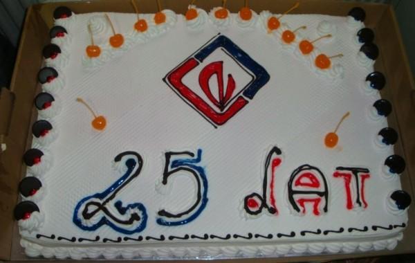 tort na 25 lecie firmy